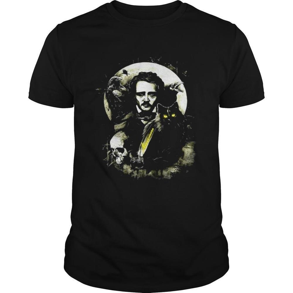 The Raven And The Black Cat Edgar Allan Poe Tshirt